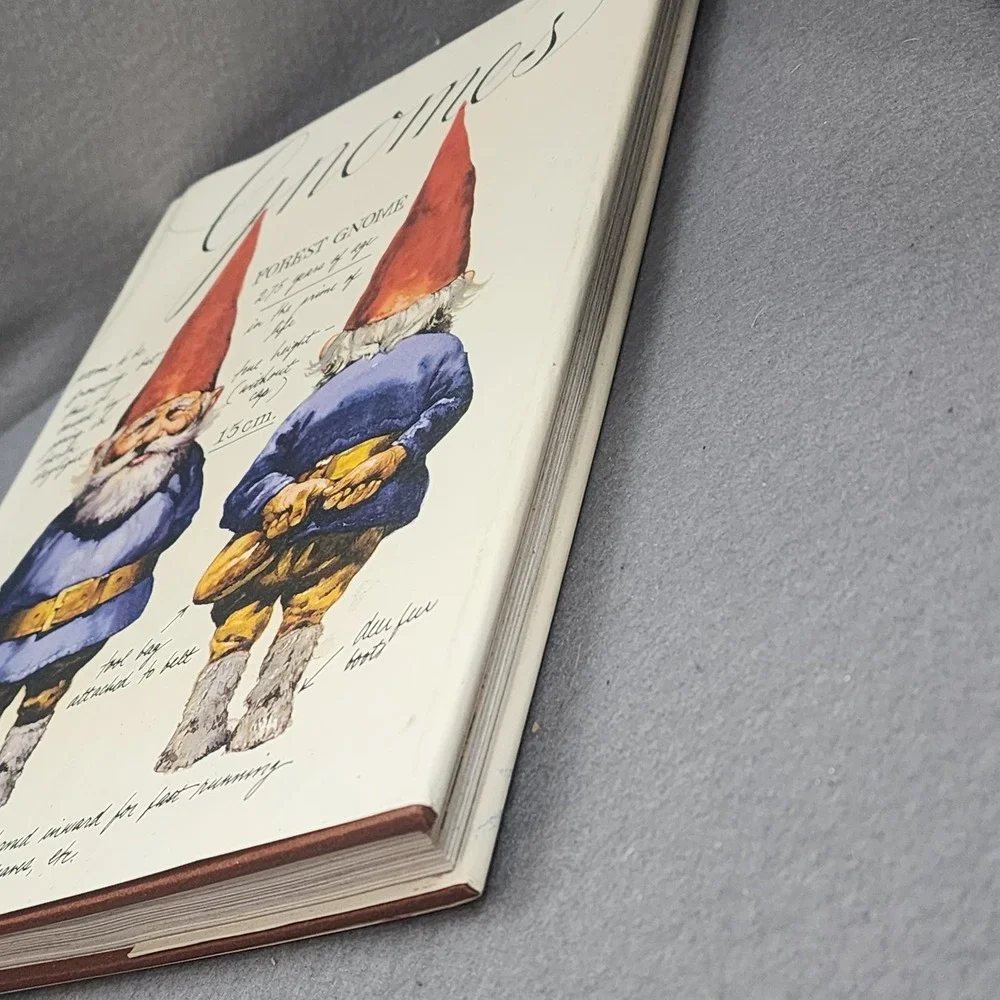 Abrams Gnomes Hardcover Book White Rien Poortvliet Wil Huygen Vintage - Picture 3 of 12